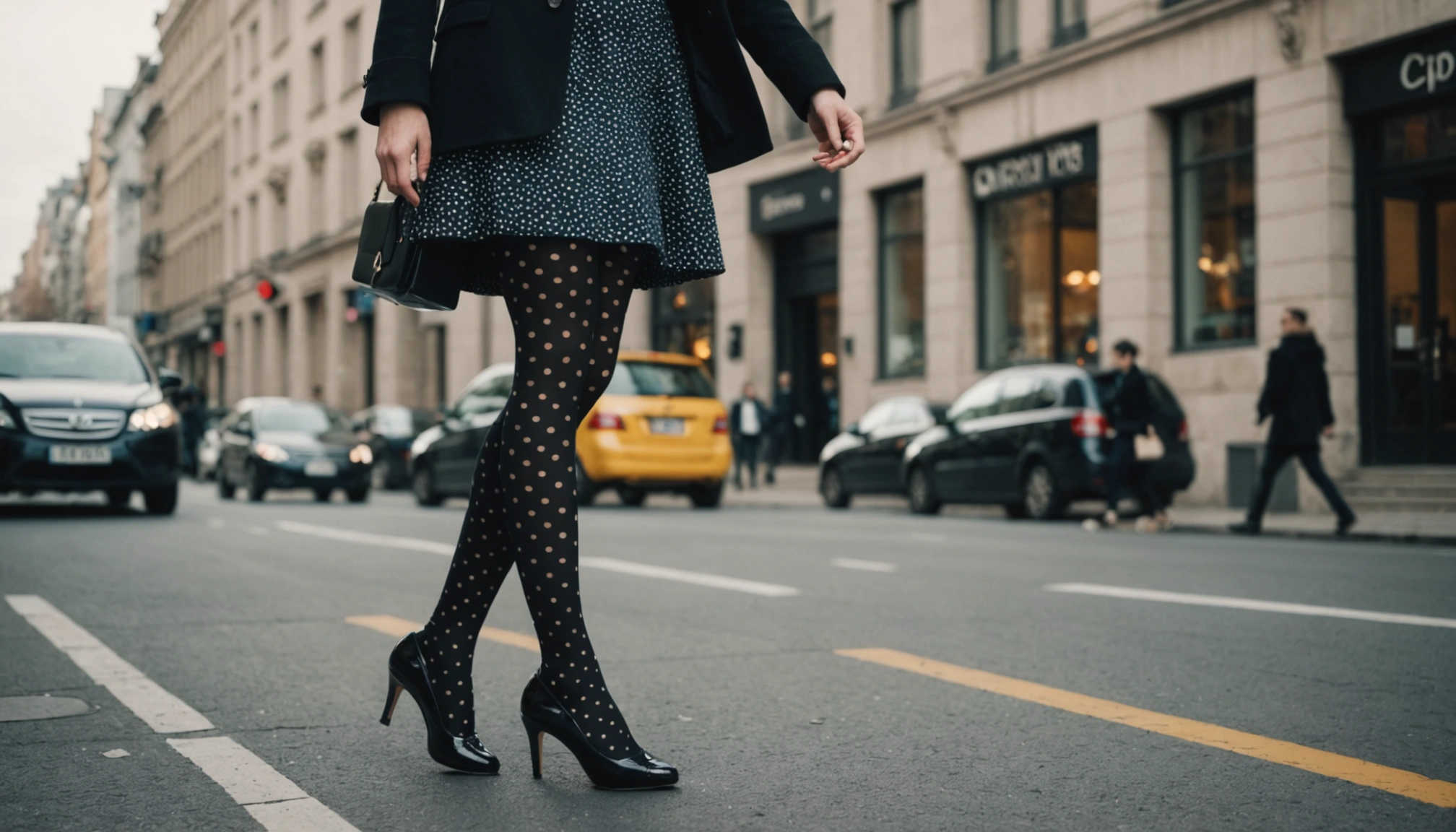 collant avec chaussures ouvertes